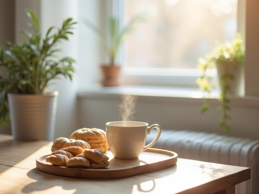 Abstract habit blocks in a balanced layout